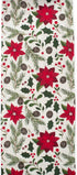 DII Woodland Holly Christmas Holiday Kitchen & Table Décor, Table Runner, 14x72, Poinsettia & Christmas Greenery...