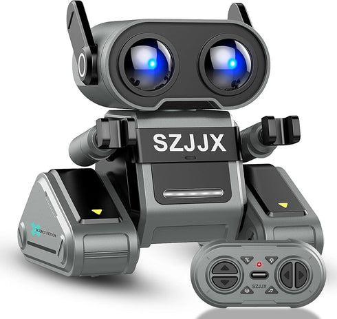 Robot Toys for Kids 3-5 5-7,Rechargeable Remote Control Robot Toy,Interactive Toy Robot for Kids with LED Eyes & Music & Dance,Intelligent Robots ...
