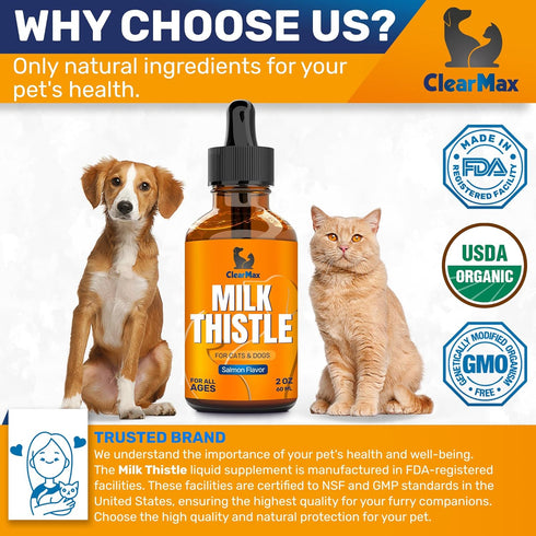 Milk Thistle for Dogs & Cats ? Milk Thistle for Cats ? Dog Milk Thistle ? Liver Support for Dogs & Cats ? Kidney Support for Dogs ? Milk Thistle L...