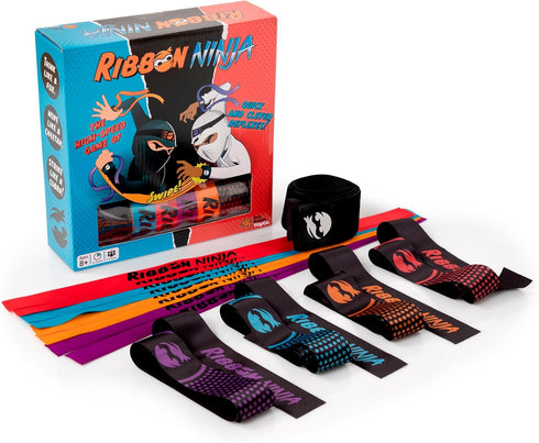 Fat Brain Toys Ribbon Ninja - Active, Ribbon-Snatching Party Game, Kids & Teens...