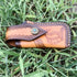 Genuine Leather Pocket Knife Sheath for 4.5''-5.1'' Folding Knives,Handmade Large Folding Knife Holder,GerBer MP600 Sheath Snap Knife Pouch,Knife ...