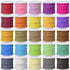 Cridoz Faux Suede Leather Cord, 25 Rolls Flat for Jewelry Making, Leather Strips & Laces for Dream Catcher Supplies DIY Crafts, Thread Velvet Stri...