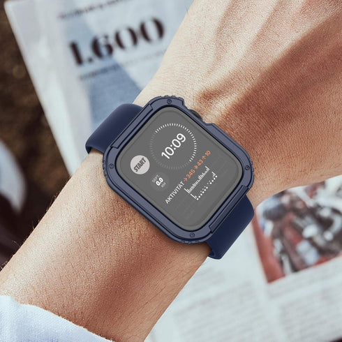 Recoppa for Rugged Apple Watch Case 41mm Series 7 & Series 8 & Series 9 with Screen Protector, Durable Military Grade Quattro Pro Series Drop-proo...
