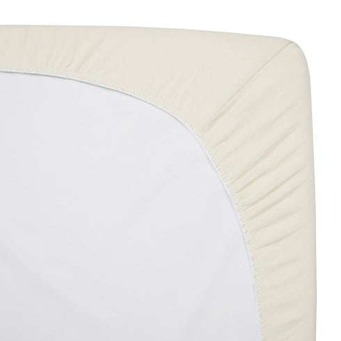 American Baby Company Supreme Fitted Crib Sheet 28" x 52", Enhanced Thickness for Soft, Breathable Neutral 100% Cotton Jersey Comfort, Cream, for ...