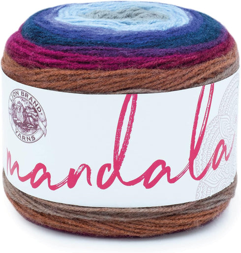 Lion Brand Yarn Mandala Yarn, Multicolor Yarn for Crocheting and Knitting, Craft Yarn, 1-Pack, Griffin......