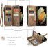 UEEBAI Wallet Case for Samsung Galaxy S21 Ultra 5G, Premium Handmade PU Leather Phone Case Card Slots Magnetic Closure Zipper Pocket Kickstand Fli...