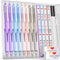 8PCS 0.5 & 0.7 mm Pastel Mechanical Pencil With Case -Never Click, Lead Pencils with 16 Tubes HB Lead Refills, Erasers for School Kids & Student D...