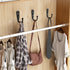 15 Pcs Black Wall Mounted Coat Hooks, Hanger Hook with 30 Pieces Screws for Towel, Key, Robe, Scarf, Bag, Cap, Coffee Cup, Mugs...