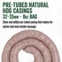 LEM Products Pre-Tubed Natural Hog Casings, 32-35mm, Edible Sausage Casings, Stuffs Approximately 50 Pounds, Great for Sausage Links, Franks, Mett...