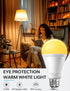 KINDEEP Sleep Light Bulb, 0.5W Amber Light Bulbs, 20lm 2000K, 2 Modes Bulb, 9W Equivalent 60W, 800lm, 2700K, E26 Blue Light Blocking Dim Lightbulb...