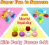6 Pcs Mochi Squishy Toys for Kids Party Favors, Mini Round Animals Toys Kawaii Squishies for Classroom Prizes, Easter Basket and Goodie Bag Stuffe...