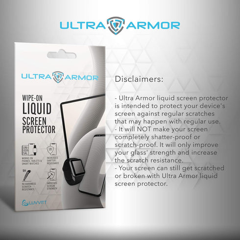 Liquid Glass Screen Protector for All Smartphones Tablets and Watches Wipe On Nano Protection - Universal...