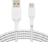 Belkin BoostCharge Braided USB-C Cable (2M/6.6ft), USB-C to USB-A Cable, USB Type-C Cable for iPhone 15 Series, Samsung Galaxy S24, Note20, Pixel ...