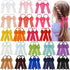 Yxiang Ponytail Bow Hair Ties with Bows, 40 Pack - Includes 20 Colors - Soft & Light Weight - Classic Bow Pattern - Perfect for Girls, School Kids...