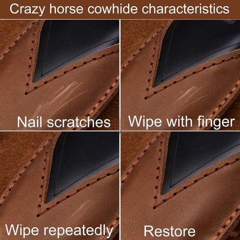Leather Cover Key Fob Case Compatible with Subaru Keyless Remote Control Forester Impreza Outback WRX BRZ Legacy and XV Crosstrek etc. (A-Black)...