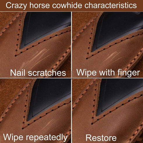 Leather Cover Key Fob Case Compatible with Subaru Keyless Remote Control Forester Impreza Outback WRX BRZ Legacy and XV Crosstrek etc. (A-Brown)...