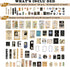 Draupnir 200pcs Vintage Junk Journal Supplies,Scrapbook Supplies Scrapbooking Paper and Stickers Ephemera for Art Aesthetic Journaling Kit Collage...