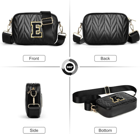 Small Crossbody Bags for Women Trendy, Initial Personalized Birthday Gifts for Teen Girls, Quilted Cross Body Purse...