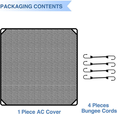 E&K 36"x36" Outdoor AC Unit Cover Air Conditioner Compressor Mesh Top Cover for Outside with Bungee Cords Protect from Leaf Dust and Debris...