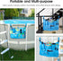 Above Ground Pool Hanging Bag Poolside Storage Basket Organizer Mesh Pool Toy Holder Pool Accessories Pockets Organizer Fits 2.3 Inch or Less Top ...