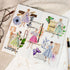 128PCS Vintage Scrapbook Supplies Scrapbooking Paper and Butterflies Flowers Stickers for Art Aesthetic Journaling Kit Junk Journal Planner...