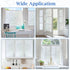 Coavas Non-Adhesive Frosted Glass Window Film & Window Privacy Film for Home & Office - Heat Control, UV & Sun Blocking, Easy DIY Installation, 23...