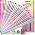 Nicpro 24PCS Pencils #2, HB Rainbow Color Paper Pencils, Pre-Sharpened Wood-Cased Cute Pencils, Anti-Break Graphite Pencil with Eraser for Student...