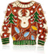 RareLove Vintage Ugly Christmas Sweater Brooch Cute Reindeer Crystal Rhinestone Christmas Tree Christmas Brooch Pins and Brooches for Women Girls ...