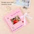 Scrapbook Album with 60 Pages Thick Kraft Paper, 8×8in Pink DIY Photo Book, Small Memory Book with Photo Corners for Baby Family Lovers Pets...