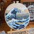 Liveish Wave Embroidery Kit Beginner Adult,beach embroidery kit, Beginner Embroidery Kit DIY Cross Stitch Kit with pattern and instructions. (Wave...