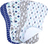 5-Pack Baby Burp Cloths for Boys, Triple Layer, Organic Cotton, Soft and Absorbent Towel, Burping Rags for Newborns Set...