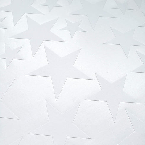 Stars Wall Decals Peel and Stick for Kids, Baby Bedroom Nursery and Living Room, Tribal TeePees Vinyl Wall Stickers Decor (White)...