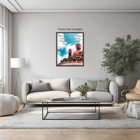 Posterizer 1 pcs-Zen Decor-Buddha Spiritual Funny Wall Art-Quotes-Motivational & Inspirational Art-Gift For Buddhism Meditation philosophy Fans- u...