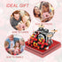 Drums Flower Mini Building Blcoks Set, DIY Creative Activity Micro Block Musical Instruments with Dust Cover, Percussion Plant Model Kits for Adul...