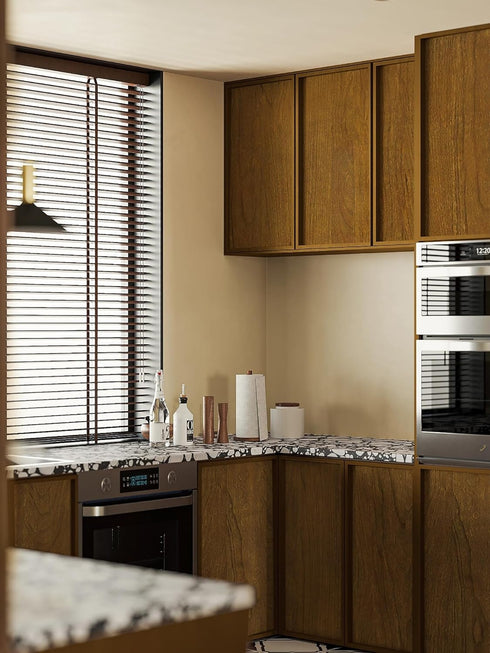 Yellowish brown wood wallpaper peel and stick 78.7 "x17.3" light brown wood contact paper for Bedroom Waterproof Removable Shelf Liner Decal Vinyl...