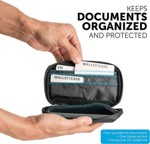GW BICYCLES Cycling Wallet Water Resistant, Hydrophobic Case for Cyclists, Compact and Stylish Phone, Bills and Documents Protection for Outdoor A...