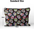 Cafl Sugar Skulls Makeup Bag Travel Large Day Dead Cosmetic Bag Organizer toiletry Essentials Jewelry Skincare Zipper Bag Gift For Women -10×8 inc...