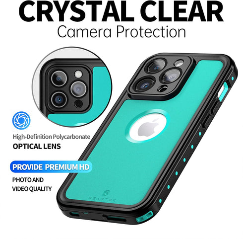 BEASTEK Waterproof iPhone 14 Pro Max Case Shockproof Dustproof IP68 Underwater, NRE Series with Built-in Screen Protector Full Body Anti-Scratch C...