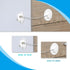 8 Pieces Refrigerator Lock with 10 Keys, Fridge Lock, Freezer Door Lock and Child Safety Cabinet Locks with Strong Adhesive (White)...