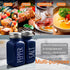 Navy Blue Salt and Pepper Shakers Set - Bivvclaz 2.7 oz Christmas Salt and Pepper Shakers, Blue Kitchen Decor and Accessories for Home Restaurants...