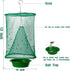Ranch Fly Trap (4 Pack) with Adjustable Hanging Wire (2pcs) and Bait Tray | Indoor or Outdoor Fly Traps Hanging Cages for Farms, Park or Restauran...