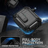 for AirPods Cover Case with Cleaner kit,Carbon Fiber Full Body Shockproof Hard Shell Protection Design Case for Apple AirPods 2nd/1st Generation [...