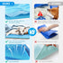 Summer Cooling Mat & Sleeping Pad- Water Absorption Top, Waterproof Bottom, Materials Safe, Easy Carry, Easy to Clean. Keep Cooling for Pets, Kids...