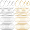 PAGOW 96Pcs Hoop Earrings Finding, Hypoallergenic Alloy Round Earring Hoops for Jewelry Making, Open Beading DIY Earrings Craft Art Accessories...