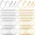 PAGOW 96Pcs Hoop Earrings Finding, Hypoallergenic Alloy Round Earring Hoops for Jewelry Making, Open Beading DIY Earrings Craft Art Accessories...
