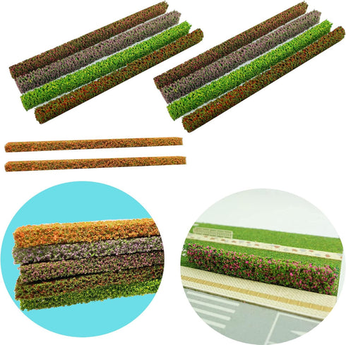 Cayway 10 Pcs Miniature Shrub Strips 7.9 Inches Static Shrub Vegetation Groups Bush Model Groups Bush Model Static Scenery Model Aritificial Plant...
