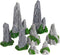 GANAZONO Mini Rockery Decoration Miniature Zen Garden Rockery Decor 8Pcs Bonsai Ornament Accessories Mini Bonsai Figurines Ornament Plant Pot Terr...