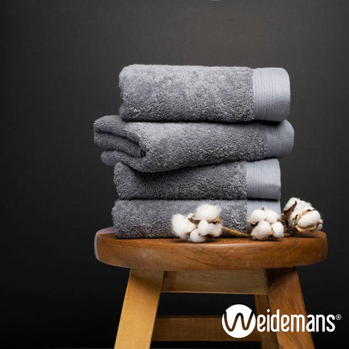 Premium Towel Set of 4 Hand Towels 18" x 30" Color: Dark Grey |100% Cotton|4 Ultra Soft and Highly Absorbent Hand Towels for Bathroom, Gym, Hotel,...