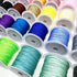 24 Color Nylon Satin String, 528 Yards 0.8mm Nylon Beading String, Nylon String for Bracelets, Nylon Beading Thread for Friendship Bracelets, Neck...