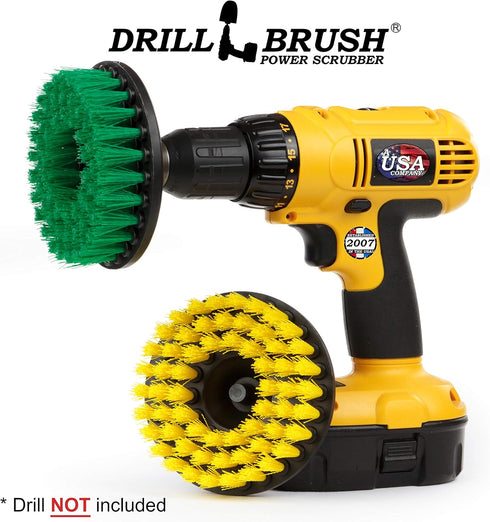 Kitchen Accessories - Pot Cleaning- Cleaning Supplies - Drill Brush - Power Scrubber Kitchen and Bathroom Brush Set - Spin Brush - Bath Mat - Soap...